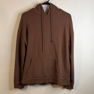 Fashion Nova Men's Brown Hooded Sweatsuit Set Size Small #129
